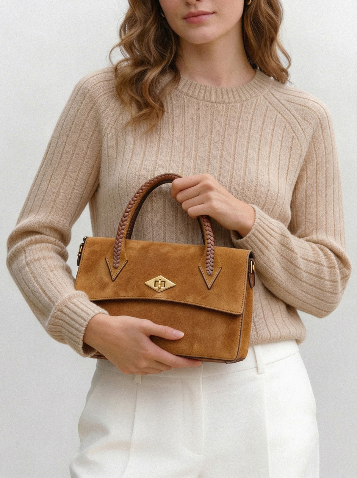 Suede Mini Satchel