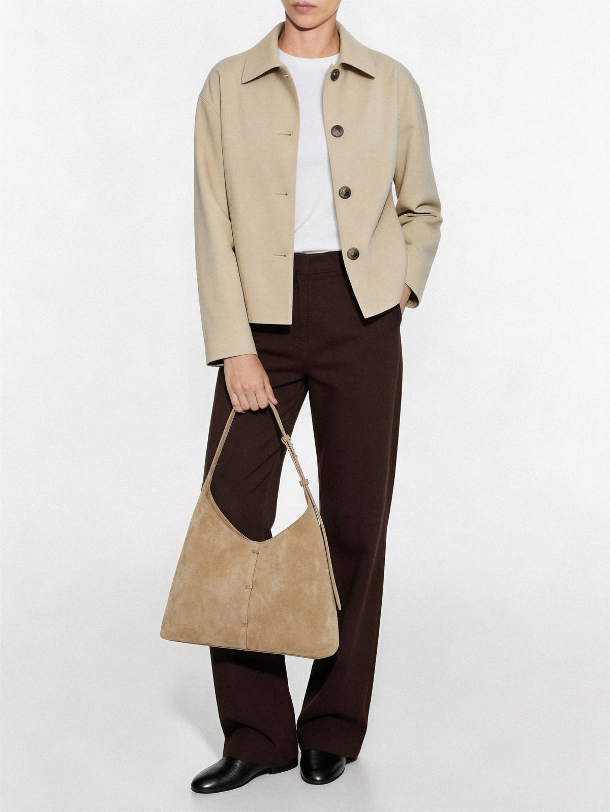 Button Detail Crossbody