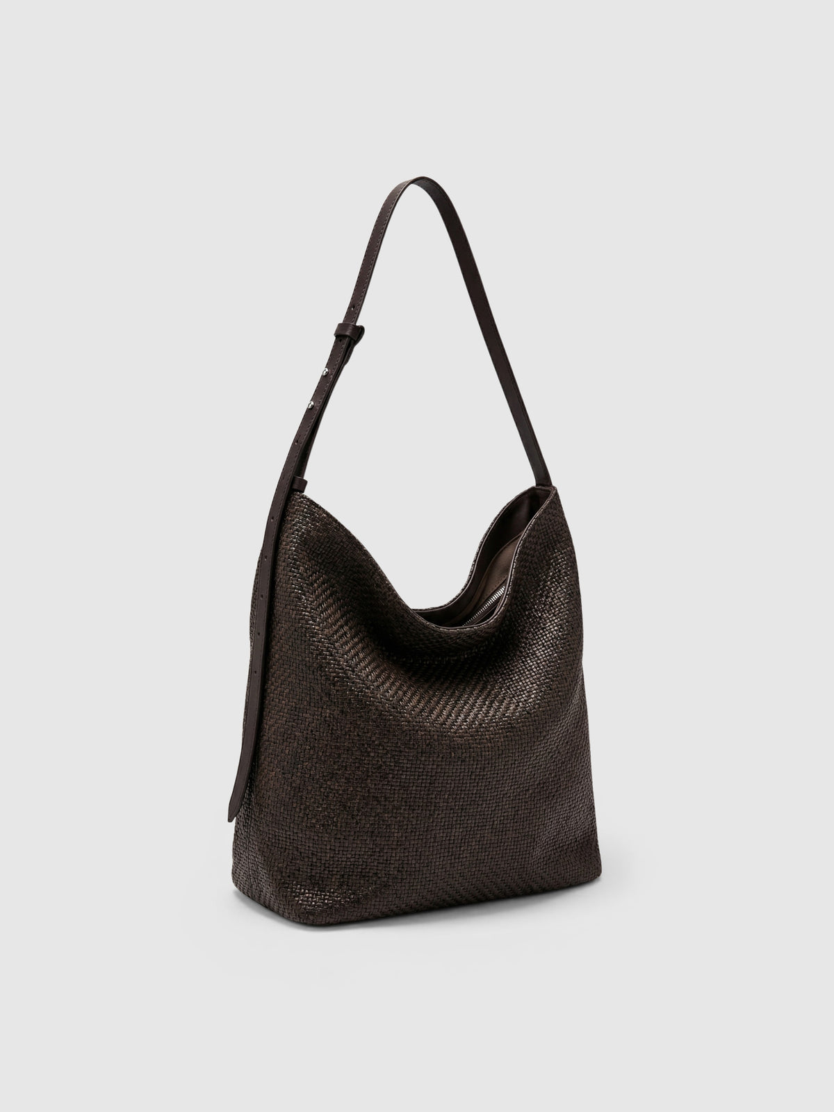 Woven Leather Crossbody