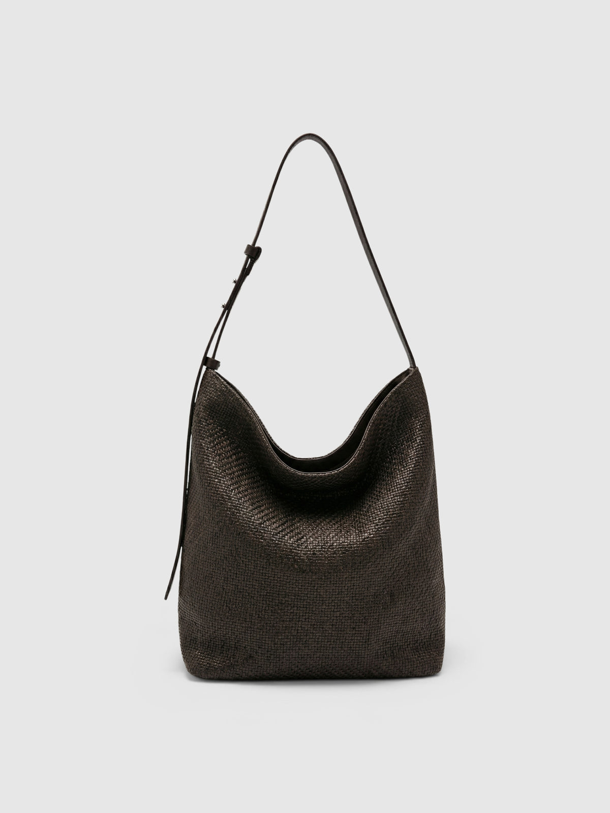 Woven Leather Crossbody