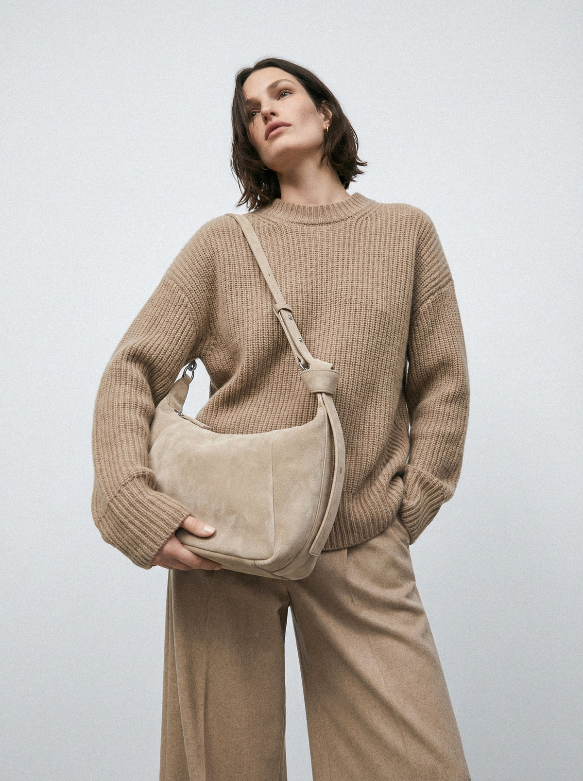 Suede Crossbody Bag