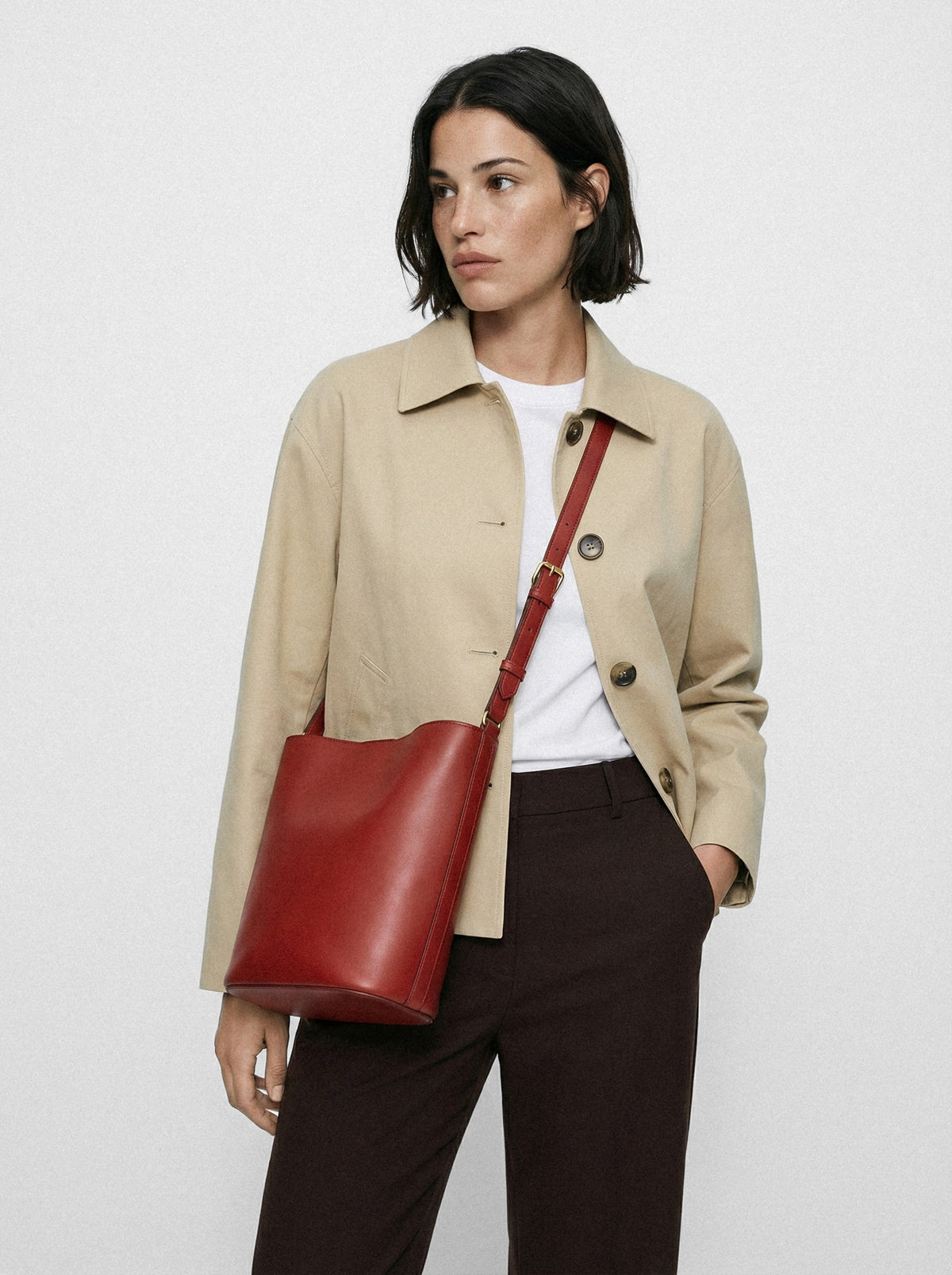 Compact Leather Crossbody